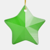 Green Star Holiday Ornament  3D uiterlijk (Achterkant)