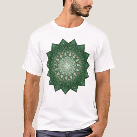 Green Star Mandala T-shirt (Voorkant)