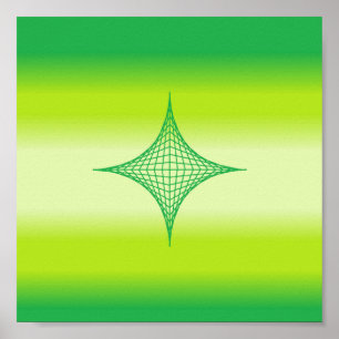 Green Star Poster