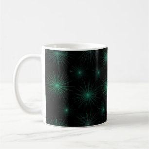 Green Starburst Koffiemok