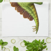 Green Stegosaurus Dinosaur Kitchen Towel Theedoek (Gevouwen)