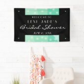 Green Stippen and Spots Party Banner (Insitu)