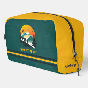 Green   Strepen   Bossen & Bergwandelaars Aangepas Toilettasje