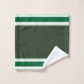Green Stripe Bad Handdoek (Wasdoekje)