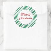 Green Stripe Merry Stickers (Tas)