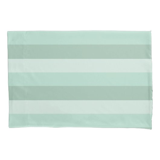 Green Striped Ombre Kussensloop (Voorkant)