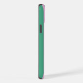 Green Stripes and Soft Pink iPhone 15 Plus Cases (Côté droit)