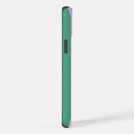 Green Stripes and Soft Pink iPhone 15 Plus Cases (Côté droit)