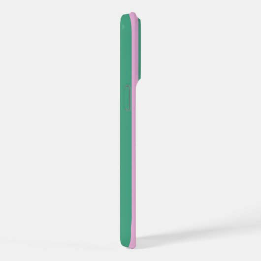 Green Stripes and Soft Pink iPhone 15 Pro Max Case (Côté droit)