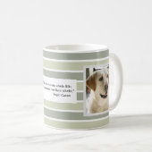 Green Stripes Deux Photo Mug (Devant droit)