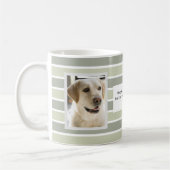Green Stripes Deux Photo Mug (Gauche)