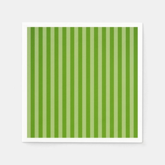 Green Stripes Kerstmis Servet (Voorkant)