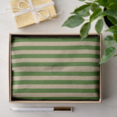 Green Stripes  Kraft Brown met kerstmis Tissuepapier (Geschenk)