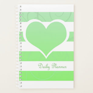 Green Stripes Pastel Heart Daily