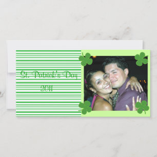 Green Stripes St. Patrick's Carte photo