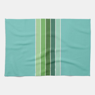 GREEN Stripes Theedoek