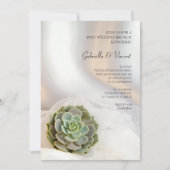 Green Succulent Post Wedding Brunch Uitnodiging (Voorkant)