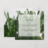Green Succulents Grass Natuur Foto Modern Wedding Menu (Voorkant / Achterkant)