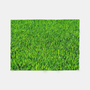 Green Summer Grass Texture Fleece Deken