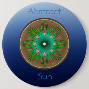 Green Sun Ronde Button 6,0 Cm