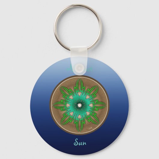 Green Sun Sleutelhanger (Voorkant)
