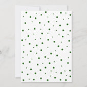 Green Surprise Adulte Anniversaire Fête Invitation (Dos)