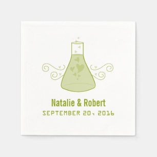 Green Sweet Chemistry Paper Napkins Servetten