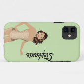 Green Swinsuit Girl Mate ID™ iPhone 5 Coque (Dos (Horizontal))