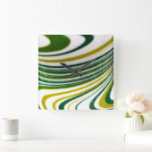 Green Swirl Wall klok (Huis)
