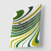 Green Swirl Wall klok (Hoek)