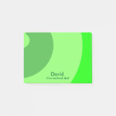 Green Swirls for Homeschool Dad Post-it® Notes (Voorkant)