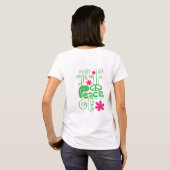 Green Swirls Peace Tshirt (Achterkant volledig)