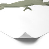 Green T Rex Dinosaur Poster de la salle pour enfan (Coin)