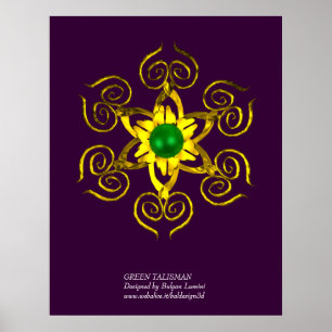 GREEN TALISMAN, paars Poster