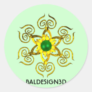 GREEN TALISMAN RONDE STICKER