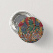 Green Tara Button (Voorkant /achterkant)