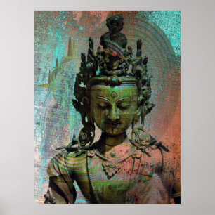 Green Tara Dakini Poster