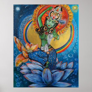 Green Tara Goddess Yoga Buddha Meditation - BHKatt Poster