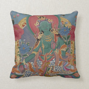 Green Tara Pillow Kussen