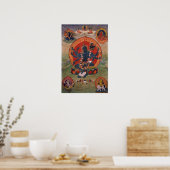 Green Tara Tibetan Buddhist Deity Poster (Keuken)
