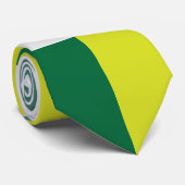 Green Tartan Gecontroleerd Stropdas (Opgerold)