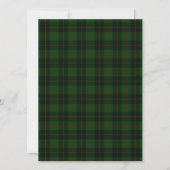 Green Tartan Plaid Scottish Motif carte plat (Devant)
