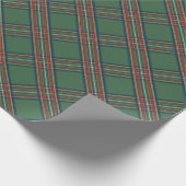 Green Tartan Pset Holiday Cadeaupapier (Hoek)