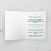 Green Taurus Sign Birthday Kaart (Binnen)