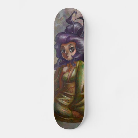 Green Tea Geisha Skateboard Deck (Voorkant)