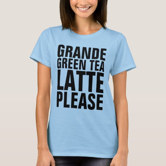 GREEN TEA LATTE LOVER T-Shirts (Voorkant)