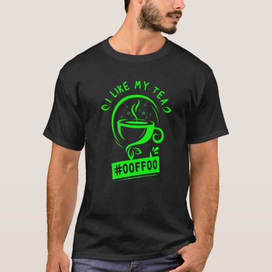 Green Tea Lover Software Engineer Programmer Nerd T-shirt (Voorkant)