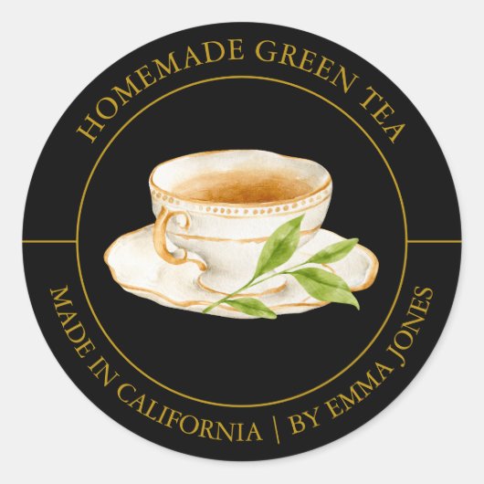 Green Tea Modern label (Voorkant)