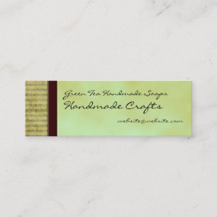 Green Tea Theme Visitekaartje Hangtag