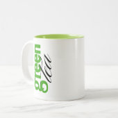 Green Tea Tweekleurige Koffiemok (Voorkant links)